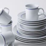 Dansk Cafe Blanc Stripe Porcelain Dinnerware